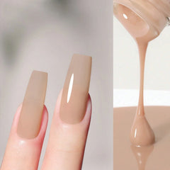 YICKYUE  -  1PC 8ML Jelly Natural Gel Nail Translucent Rose Purple Nude Pink Gel Nail UV/LED Soak Off Gel Polish for DIY Holiday Gift