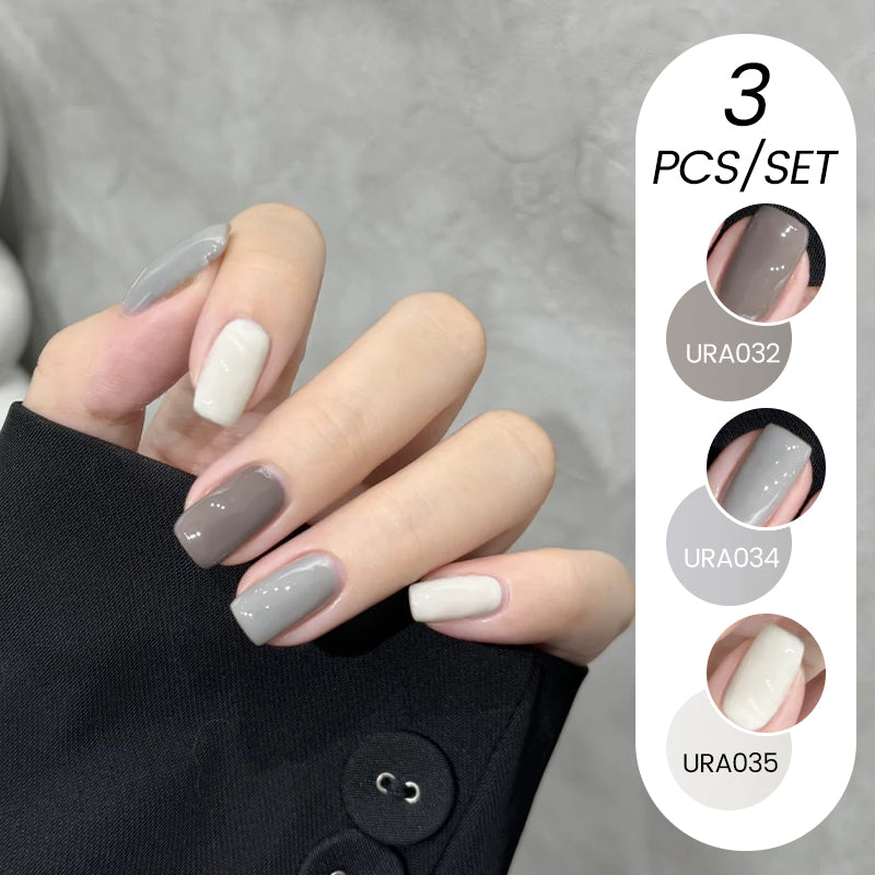 YICKYUE  -  3PCS/SET 15ml Sparkling Glitter Series Nail Gel Polish Hot Selling Shiny Semi Permanent Soak Off UV Gel Nail Art Kit