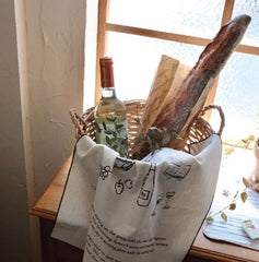 French Printing Placemat Baking Cloth Simple Fruit Placemat Photo Background Cloth Hanging Cloth Bread Mat Cloth