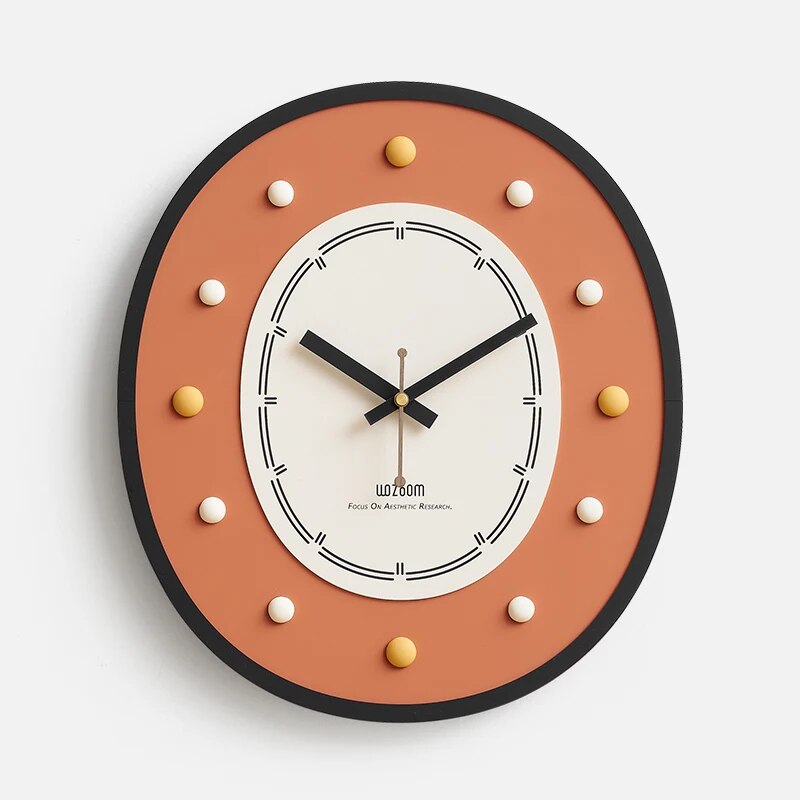 Yickyue New Aesthetic Wall Clock Modern Funny Personalized Living Room Wall Watch Quartz Silent Elegant Reloj De Pared Home Design