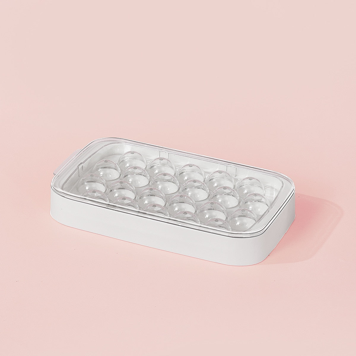 Ice Cube Trays Silicon Bottom Ice Cube Storage Container Box with Lid Ice Mold Makers for Cool Drinks Kitchen Bar Tool Accessory
