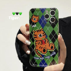 2022 tiger cute silicone shockproof conque for iphone 12 mini 7 8 plus x xr xsmax 11 13 pro max cartoon animal phone case capa