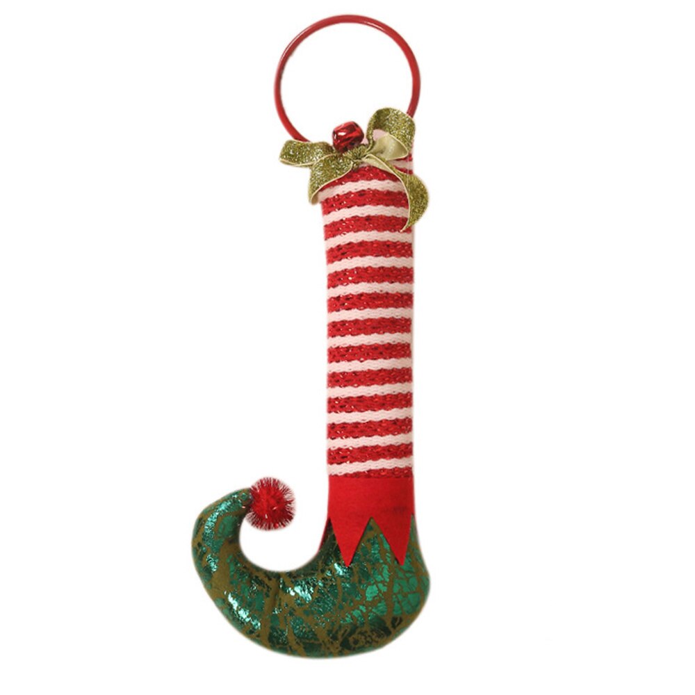 Yickyue Christmas Tree Decoration Navidad Elf Leg Door Knocker Pendant Christma Home Decoration Merry Christmas New Year Gift Decoration