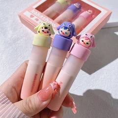 kakashow Cute Lip Mud Set Box Lip Glaze Set Velvet Matte Matte Surface White Not Easy to Dip Cup Lipstick
