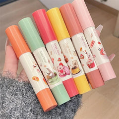 YICKYUE  -  6 Colors Cute Bear Crayon Lipstick Moisturizing Lip Gloss Waterproof Long Lasting Lip Makeup Sexy Silky Glitter Lipstick Makeup