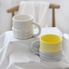 Nordic Ceramic Breakfast Espresso Coffee Mug 320ML Large Milk Juice Cocoa Cup Decor Home Office Water Cup Wedding Birthday Gift