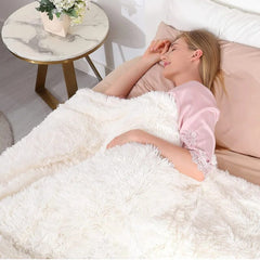 Yickyue Winter Warm Fluffy Fur Sofa Blanket Breathable Couch Chair Bedding Cover Bedspread Tapestry Home Decor