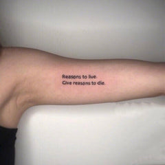 Waterproof Temporary Tattoo Sticker English Alphabet Design Body Art Fake Tattoo Flash Tattoo Arm Female