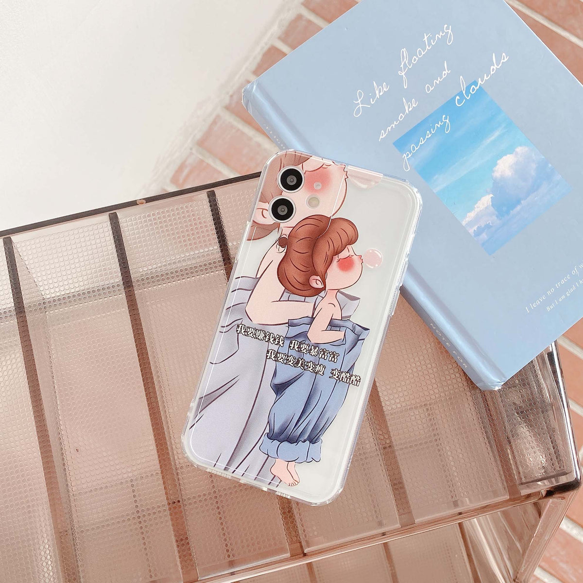 Rich girl woman cute silicone phone case for iphone x xr xs max 7 8 plus 11 12 mini pro max se  cover shell funda