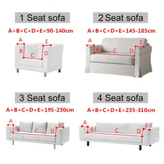 1/2/3/4 Seat Retro Sofa Cover Elastic Spandex Armchair Cover Stretch Plaid Luxury Large Sofa Covers For Hotel Home Living Room