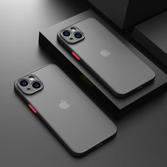 Luxury Matte Armor Shockproof Clear Case For iPhone 13 12 11 Pro Max Mini X Xs XR 7 8 Plus SE 2 2022  Silicone Bumper Hard Cover