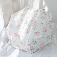 YICKYUE  -  Automatic Embroidery Lace Umbrella Paraguas Uv Umbrella Rain and Sun Automatic for Women Gift Double