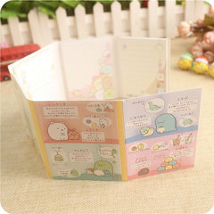 Kawaii Sumikko Gurashi 6 Folding Memo Pad Sticky Notes Memo Notepad Daily Agenda Planner Work Schedule Mini Notebook