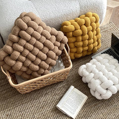 Yickyue Ins High End Lamb Fleece Back Cushion Soft Comfortable Chair Sofa Cushion Living Room Home Decorative Throw Pillows Soft Pillow