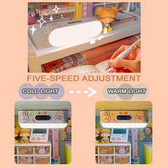 LED Creative Night Light Dormitory Induction Desktop Ornaments Bedroom Light Student Learning Desk Lamp Bedside Rechargable