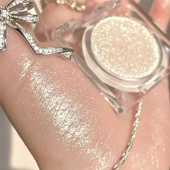 YICKYUE  -  1Pc Diamond Glitter Eyeshadow Shiny Pearlescent White Brown with Flash Eye Shadow Palette Long Lasting Eyes Makeup Cosmetics