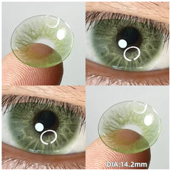 YICKYUE  -   Myopia Beauty Color Contact Lenses for Eyes Cosmetic Eye Color Lenses with Diopters Green Grey Blue Lens Pupils 1 Pair