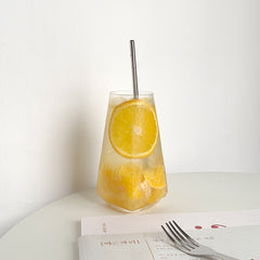 Lovely Breakfast Cup Creative Style Restaurant Glass Cup Drink Cup Transparent Soda Drink Bubble Water Juice Ice Coffee Cup