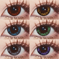 YICKYUE    Graded 1pair Color Contact Lenses Diamond Series Softlens 14.4mm