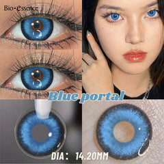 YICKYUE  2Pcs Natural Brown Colorcon Contacts Lenses Yearly OMG Series Korean New Fashion Gray Yearly Green Makeup Pupils