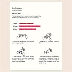 YICKYUE  -  [1-3 Days Pink Bow Tattoos] Y2K-Inspired Cute Pink Bow Temporary Tattoos Set for Fashionable and Cool Vibes, Dopamine-Inspired Assorted Bowknot Designs, Lasts 1-3 Days, Oblong Shape, Multi-Pack