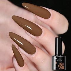 YICKYUE  -  8ml Gel Nail Polish Khaki gray brown Nude Nails Art Soak Off UV/LED Manicure Beautylux Vernis Semi Permanent Esmalte