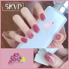 SKVP 8ml Clear Nail Gel Polish Dirty Purple Series Hybrid Varnish Nail Art Semi Permanent UV Gel Varnish Soak Off Matte Top Coat