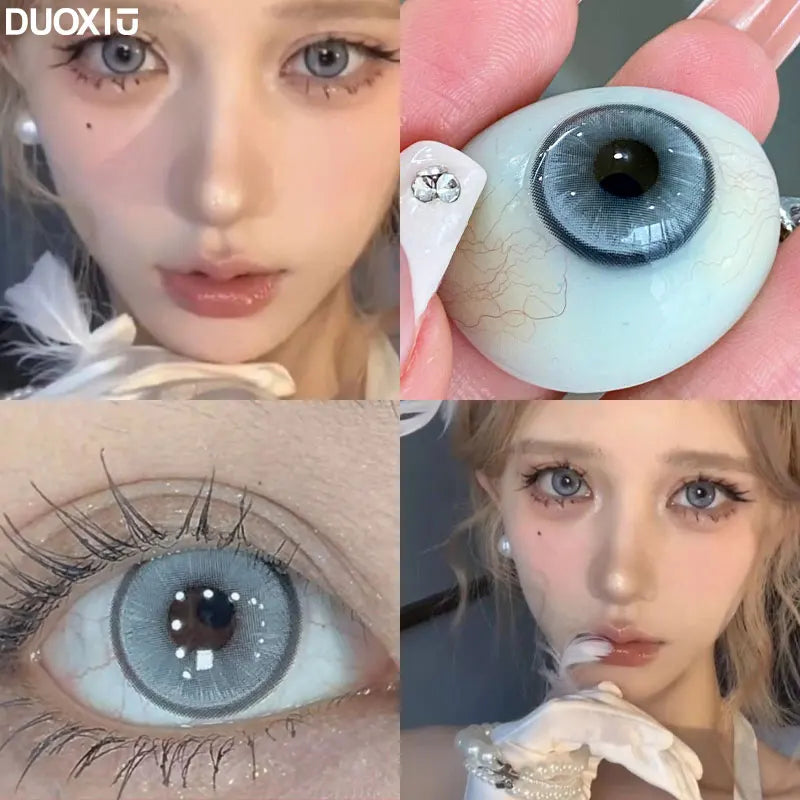 YICKYUE   -  1 Pair Colored Contact Lenses for Eyes Lens Green Blue Gray Contact Lens Green Eye Lenses Wholesale Natural Eye Lenses