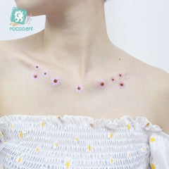 Hot Sell Flower Tattoo Temporary Waterproof Face Sticker Arm Leg Body Art Disposable Flash Fake Tattoo For Men Women