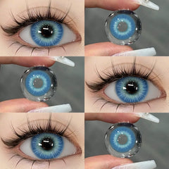 YICKYUE  -  1Pair Colored Contact Lenses for Eyes Fast Delivery Brown Lenses Gray Pupils Lens Green Eye Lenses Blue Eye Lens Yearly