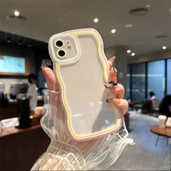 YICKYUE  -  Case For Huawei Y9S Huawei Nova 5T Huawei Nova Y90 y9s y90 nova 5t Cover Candy Bumper Transparent Phone Case Soft Wavy Lines