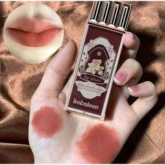 Yickyue Cloud Bear Matte Liquid Lipstick Velvet Nude Red Lip Gloss Long Lasting Non-stick Cup Lip Mud Tint Cream Makeup Cosmetics