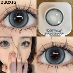 YICKYUE    2Pcs Yearly Soft Circular Colored Contact Lenses Beauty Pupil Gray Blue Eyes Green Makeup Pink Fast Shipping High Quality