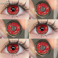YICKYUE  -  Cosplay Anime Eyes Lenses for Eyes Makeup Ccrazy Halloween Beauty Contact Lenses Eye Cosmetic Color Lens Eyes