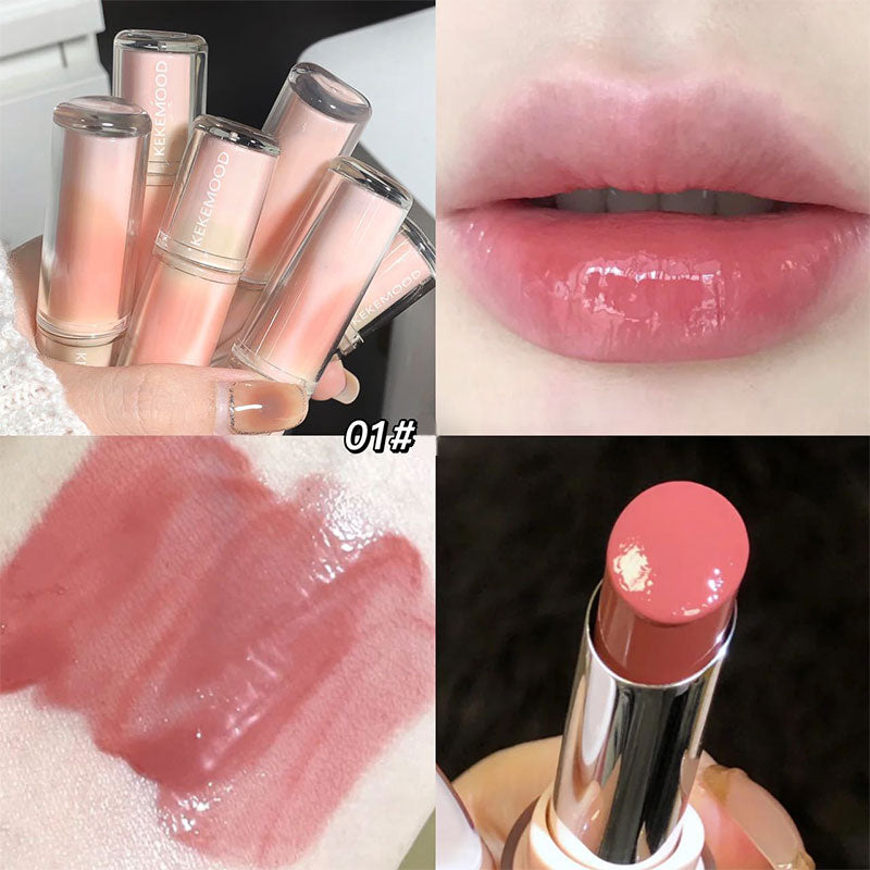 Yickyue Watery Jelly Lipstick Mirror Moisturizing Solid Lip Gloss Waterproof Long-lasting Lip Tint Makeup Beauty Judy Cosmetic Wholesale