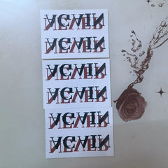 YICKYUE  -  1pc English Temporary Tattoo Seal Stickers Men Women Never Ragain Art Waterproof Fake Tattoo Neck Chest Arm Cool Tattoo Stickers