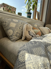 YICKYUE  -  ins retro ethnic style bed four-piece cotton pure cotton literary quilt cover sheets