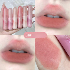 Yickyue Kobeleen Velvet Matte Lip Mud Waterproof Not Easy To Lose Pigment Color Nude Lipstick Students Natural Lasting Lip Makeup