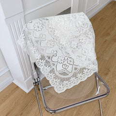Korean Style Lace Tablecloth Room Coffee Shop Home Decoration Background Cloth Milk White Hanging Cloth Art Dining Mat