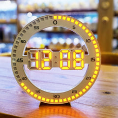Home Decor Large Wall Clock LED Clock Creative Jump Second Clock Digital Clock 3D Silent Electronic Clock for Living Room