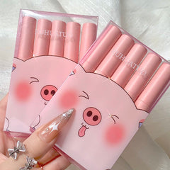 5/6Pcs Waterproof Lipstick Sexy Lipstick Matte Velvet Lipsticks Lips Makeup Cosmetics Labiales Matte  Lasting Lip Glaze TSLM1