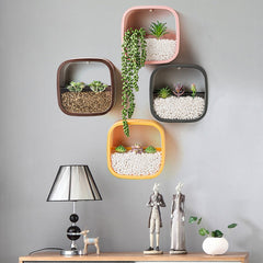 Nordic Home Decoration Wall Hanging Vase Storage Box Hanging Basket Flower Container Hydroponic Succulent Decorative Flower Pot