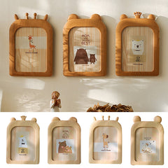 Ins Wind Cute Creative 7 Inch Photo Frame Set Cartoon Bear Deer Frame Children Room Wall Decoration Tabletop Display Ornaments