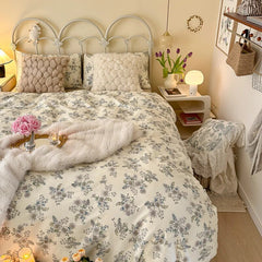Yickyue NEW Printing Bedding Set Pure Cotton Quilt Cover Set Single Double Queen Size Duvet Cover Set High Quality Bedding Cover Set