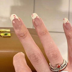 Pink Leopard Handmade Press On Nails