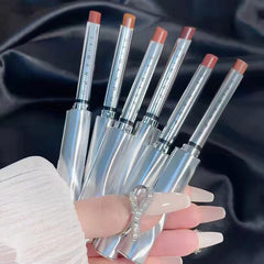 Yickyue Thin Tube Lipstick Matte Lip Gloss Cosmetics Lightweight Lip Glaze Long Lasting Lip Tint Waterproof 6 Colors