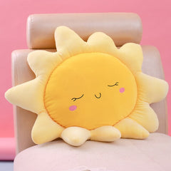 Cute Cartoon Sun Cloud Plush Pillow Stuffed Soft Creative Plush Sun Cloud Toy Car Pillow Home Decor Kids Toys