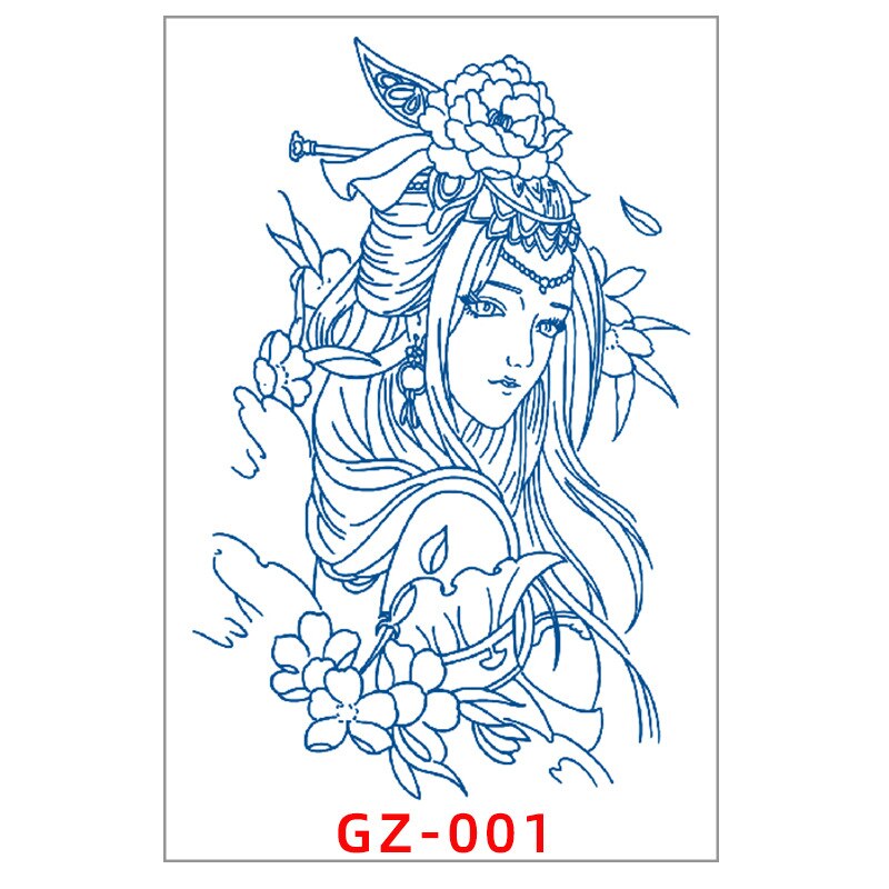 Herbal Plant Waterproof Temporary Tattoo Stickers Dragon Juice Tattoo Semi-Permanent Tattoo Men Women Wrist Arm Body Art Sticker