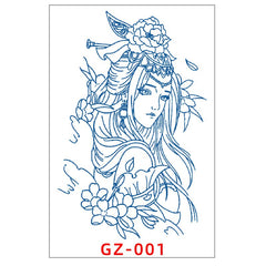 Herbal Plant Waterproof Temporary Tattoo Stickers Dragon Juice Tattoo Semi-Permanent Tattoo Men Women Wrist Arm Body Art Sticker