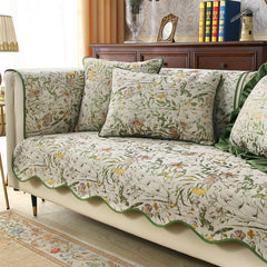 YICKYUE  -  Retro Flower Sofa Cushion Seat Covers Modern Sofa Cushions Non-slip Sofa Cover Luxury  House De Canape 3 Places  Couch Cover